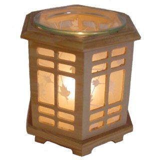 Asian Wooden Electric Oil Warmer and Tart Burner BCD 545443  Oil Lamps  