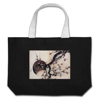 Plum Blossoms and the Moon, Hokusai Tote Bag