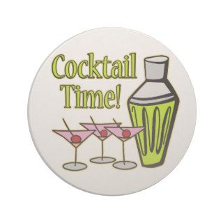 It's Cocktail Time Beverage Coasters