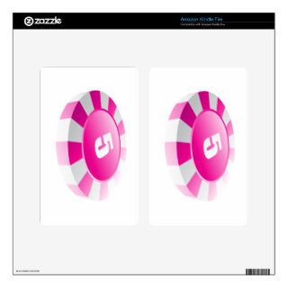 Roulette Chip Pink Kindle Fire Skin