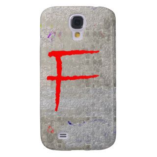 Painted Wall Graffiti Red Letter F Speck iPhone 3G Samsung Galaxy S4 Cases