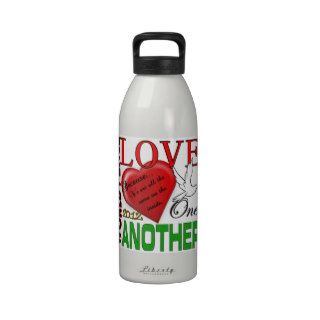 World Peace Love One Another 2012 Original Design Water Bottle