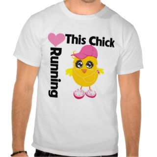 This Chick Loves Running Tees