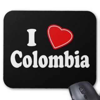 I Love Colombia Mousepads
