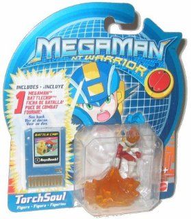 Megaman NT Warrior Torch Soul Battlechip Disk & 2 1/4" Action Figure Toys & Games
