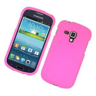 SAM Galaxy Amp/I407 Rubber COVER Hot Pink 04 Cell Phones & Accessories