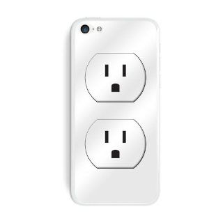 Graphics and More Wall Outlet   Funny Protective Skin Sticker Case for Apple iPhone 5C   Set of 2   Non Retail Packaging   Opaque Cell Phones & Accessories