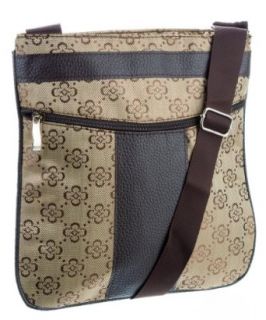 Patzino Messenger Series Detailed Design Large Shoulder Bag (SA407) (Brown) Shoes