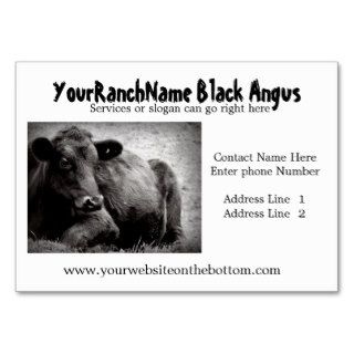 Black Angus Ranch or Farm  Supply Business Cards