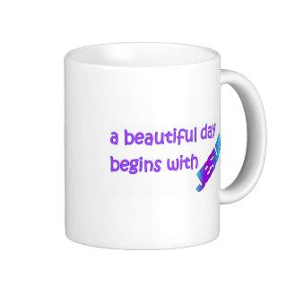 A beautiful day begins with Jesus Mugs