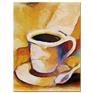 Trademark Fine Art 18 in. x 24 in. Coffee Canvas Art LB023 C1824GG