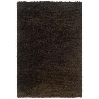 Manhattan Tweed Brown/ Black Shag Rug (7'10 x 11'2) Style Haven 7x9   10x14 Rugs