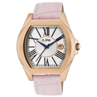 a_line Women's 'Adore' Pink Genuine Leather Watch a line Women's A Line Watches