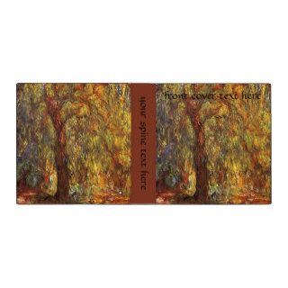 Weeping Willow, Claude Monet Vintage Impressionism Binder
