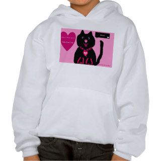 Have a very Purrfect Cat Valentines day kid's Hood Hooded Pullovers