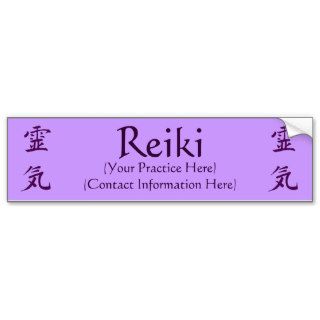 Reiki Practice Advertising Bumper Sticker