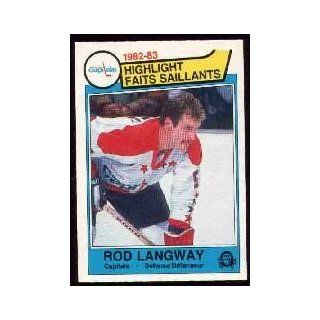 1983 84 O Pee Chee #365 Rod Langway HL Sports Collectibles