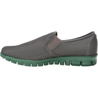 Men's NoSoX Wino Mesh Charcoal/Dark Green Mesh NoSox Slip ons