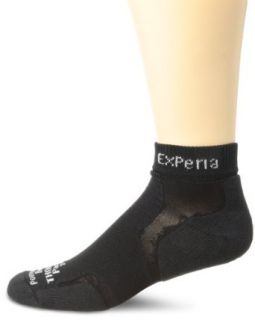 Thorlo Men's Experia Mini Crew Socks, Black, X Large Clothing