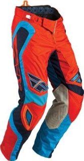 Fly Racing Evolution Rev Pants , Primary Color Orange, Distinct Name Neon Orange/Blue, Size 34, Gender Mens/Unisex 366 13934 Automotive