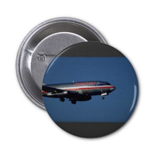 American Airlines 737 Pinback Buttons