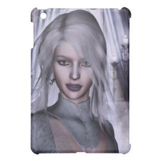 Witch In White Gothic Fantasy 3D iPad Mini Cases
