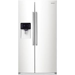 Samsung 24.5 cu. ft. Side by Side Refrigerator in White RS25H5111WW