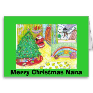 Merry Christmas Nana Greeting Card