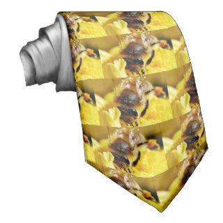 Bees Pollen Insects Wings Macro Bugs Tie