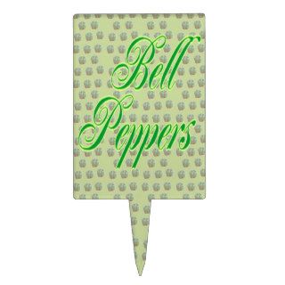 Bell Peppers Garden Stake Cake Topper