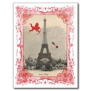 Paris Vintage Cupid Postcard