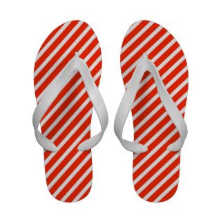 Sports Car Red Color Coordinating Stripes Stylish Sandals