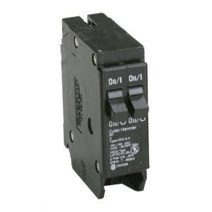 Eaton 15/20 Amp 1 in. Duplex Single Pole Type BR Replacement Circuit Breaker BR1520