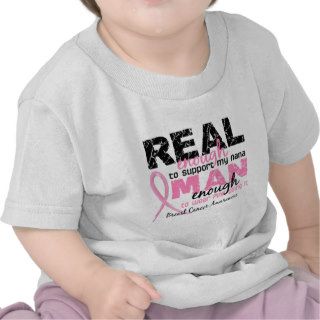 Real Enough Man Enough Nana 2 Breast Cancer Tee Shirts