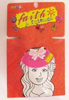 New Mission City Press Faith & Friends Pink Butterfly Visor Cap Fits 14" Toddler Doll Toys & Games