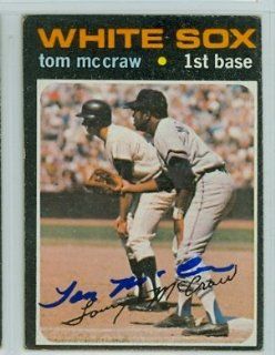 Tom McCraw AUTO 1971 Topps #373 White Sox PSA Pre Cert Auction Lot Sports Collectibles