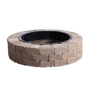 Anchor 52 in. Northwoods Fresco Round Fire Pit Kit with Metal Liner 600355NOR