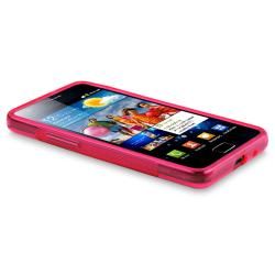 Frost Hot Pink S Shape TPU Skin Case for Samsung Galaxy S II AT&T i777 BasAcc Cases & Holders