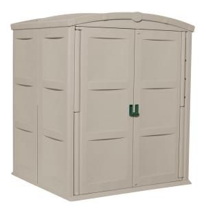 Suncast Large 5 ft. 5 in. x 5 ft. 6 in. Resin Storage Shed GS8000