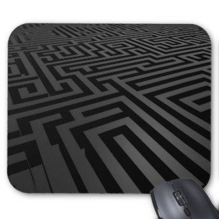 Dark Maze Mouse Pads