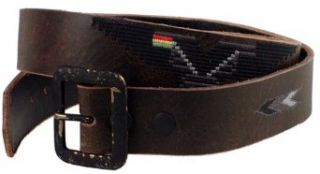 HARTEAU   "WING" Stitched Leather Belt in Vintage Black (XL  36 37") at  Mens Clothing store Apparel Belts