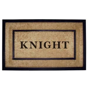Creative Accents DirtBuster Single Picture Frame Black 22 in. x 36 in. Personalized Door Mat 18097