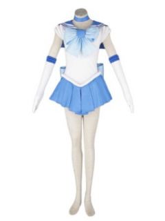 CTMWEB Sailor Moon Cosplay   Sailor Mercury Mizuno Ami Uniform V1 Set X Large Clothing