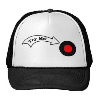 Try Me Button Trucker Hat
