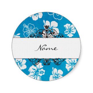 Hibiscus name here sticker