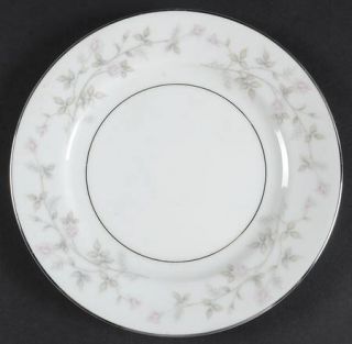 Citadel Sybil Bread & Butter Plate, Fine China Dinnerware   Pink & Gray Flowers
