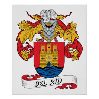 Del Rio Family Crest Print
