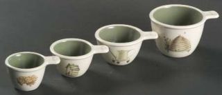 Pfaltzgraff Naturewood  Measuring Cups Set (1cup,1/2cup,1/4cup&1/3cup), Fine Chi