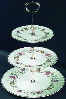 Royal Doulton Rosell 3 Tiered Serving Tray (DP, SP, BB), Fine China Dinnerware  