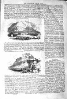 1842 VIEW CITY CABUL MOUNTAINS GHUZNEE WAR SOLDIERS   Prints